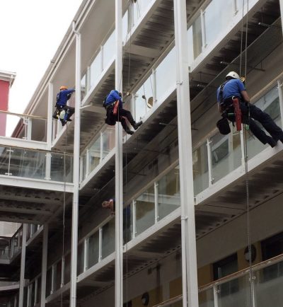 UCS rope cleaners Roper cleaning abseiling cleaning window cleaners - Ultra Cleaning Service covers the North West